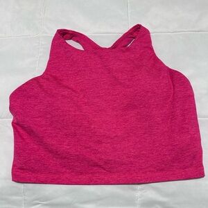 aerie Hot Pink Racerback Crop Tank